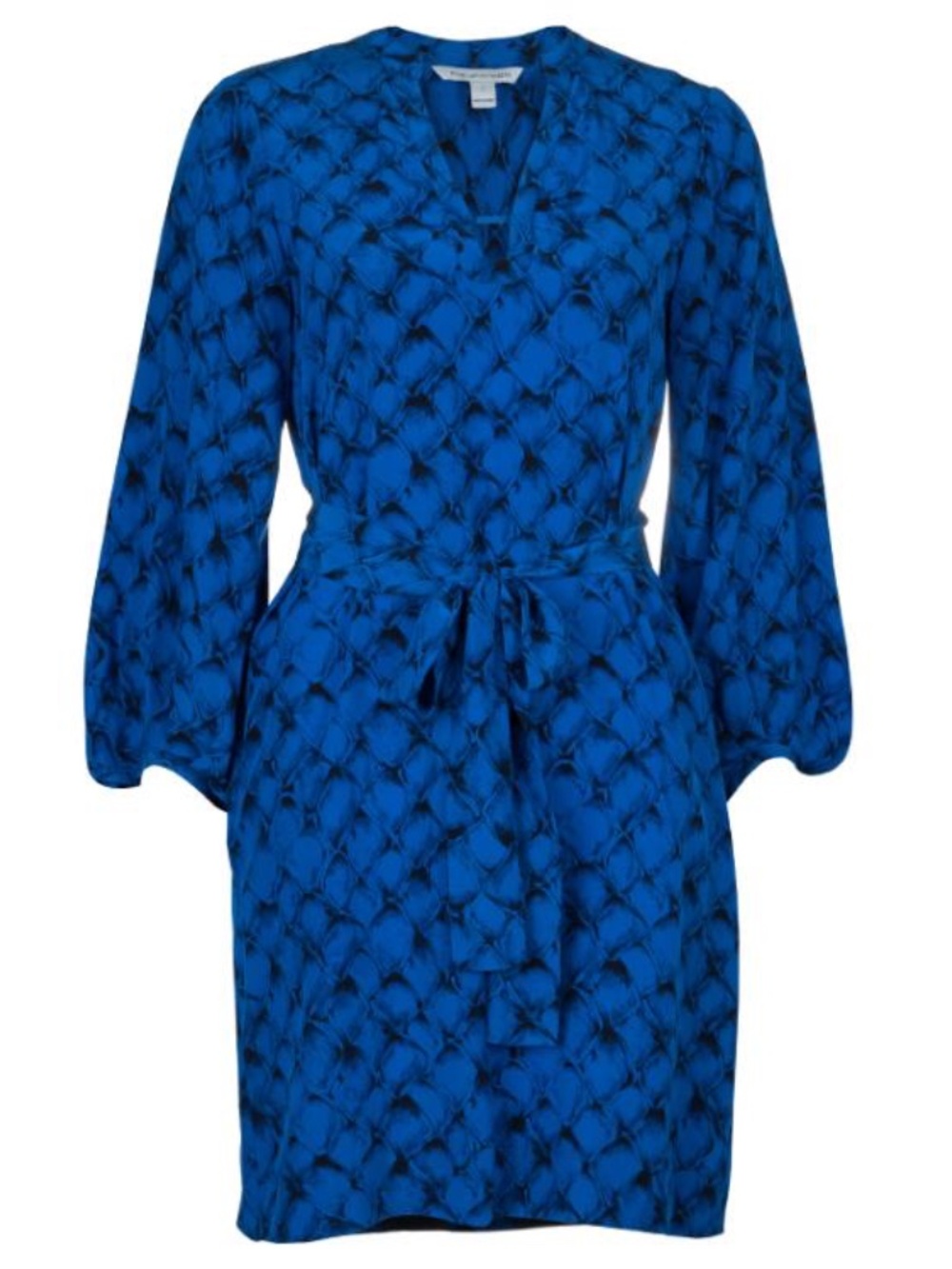 Diane Von Furstenberg Tanyana Clean Silk Knee Length Dress Size 10